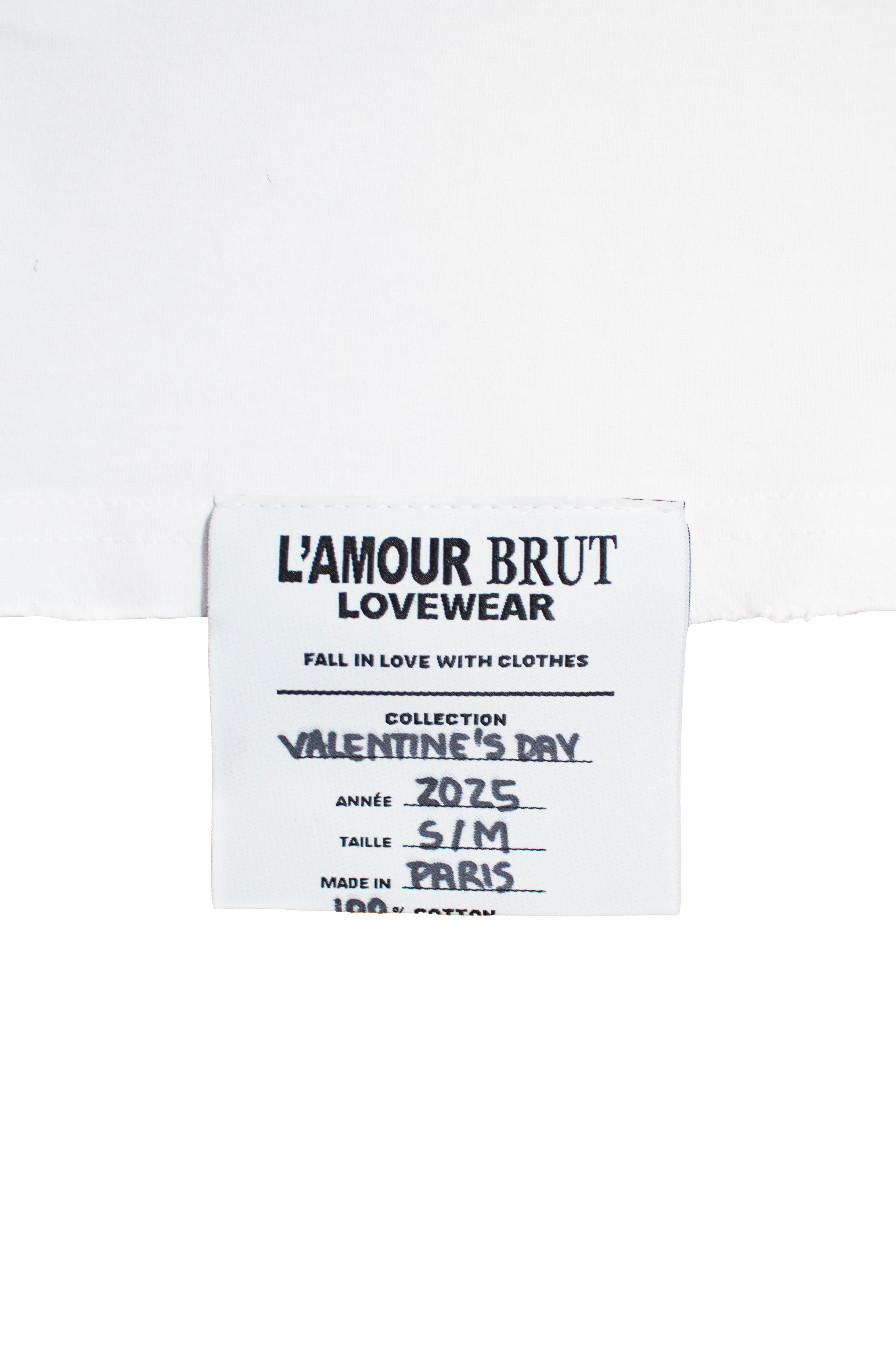T-SHIRT I LOVE L'AMOUR BRUT