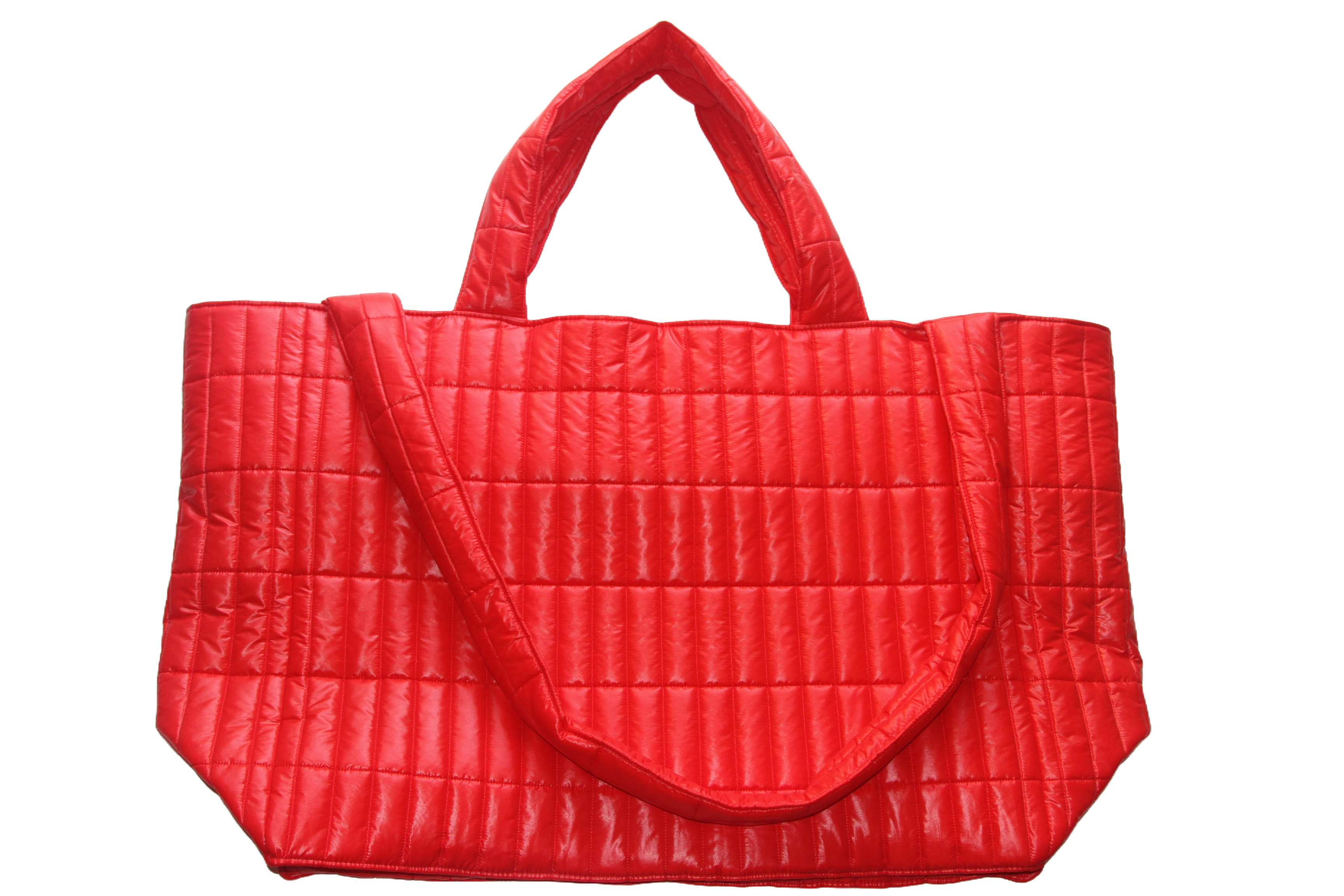 SAC CABAS ROUGE QUILTED