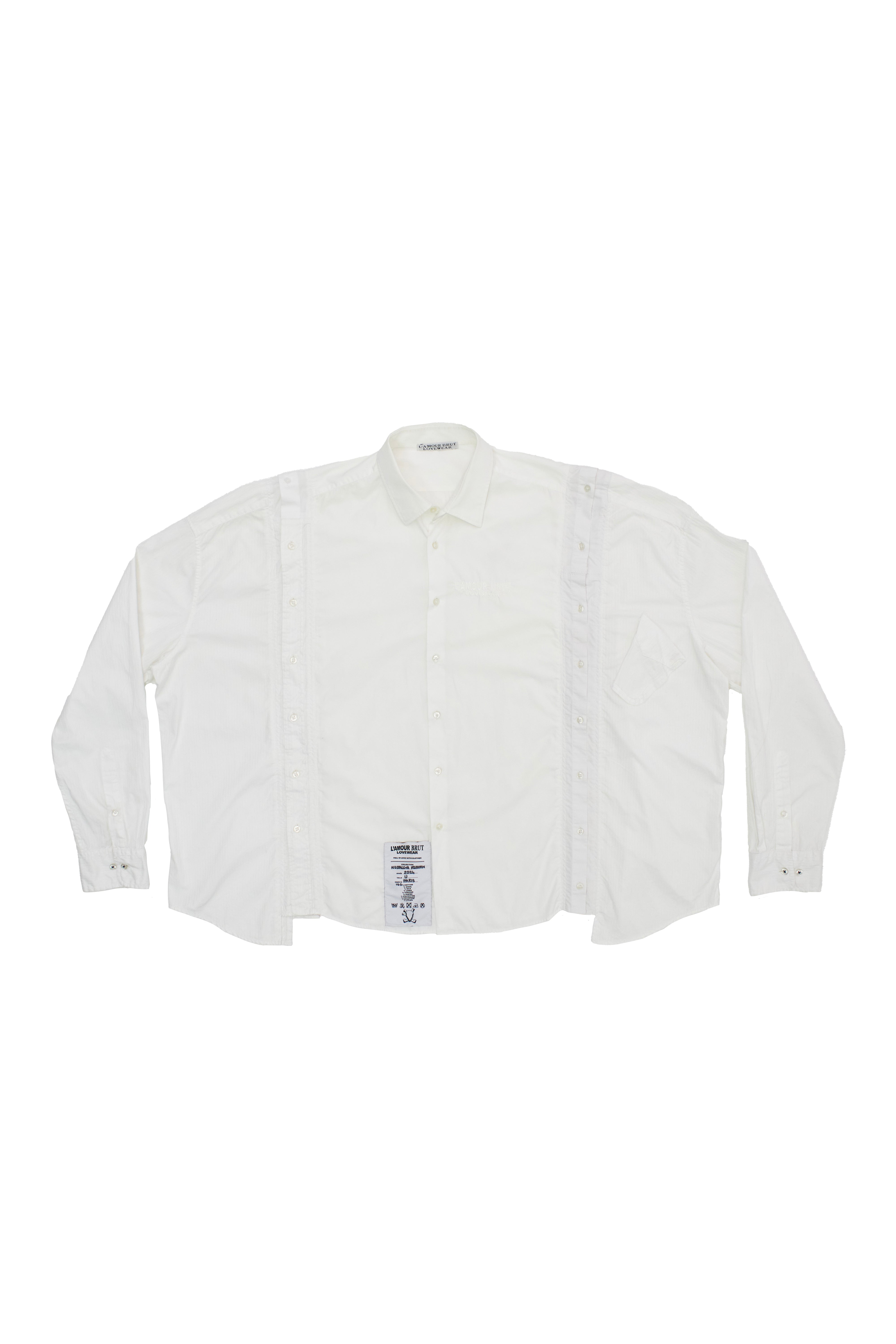 DOUBLE BUTTON TAB POPLIN SHIRT