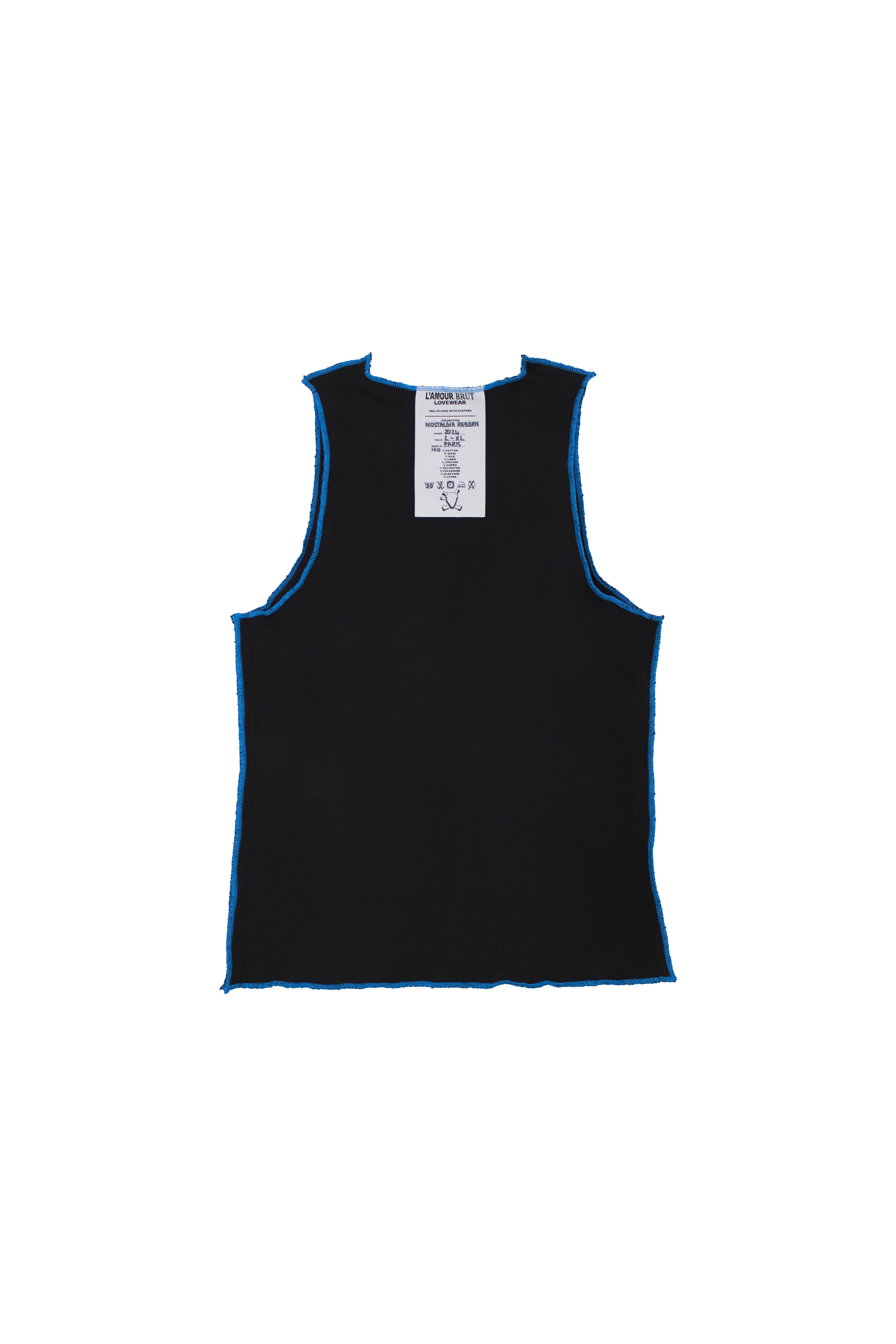 INSIDE-OUT BLACK TANK TOP