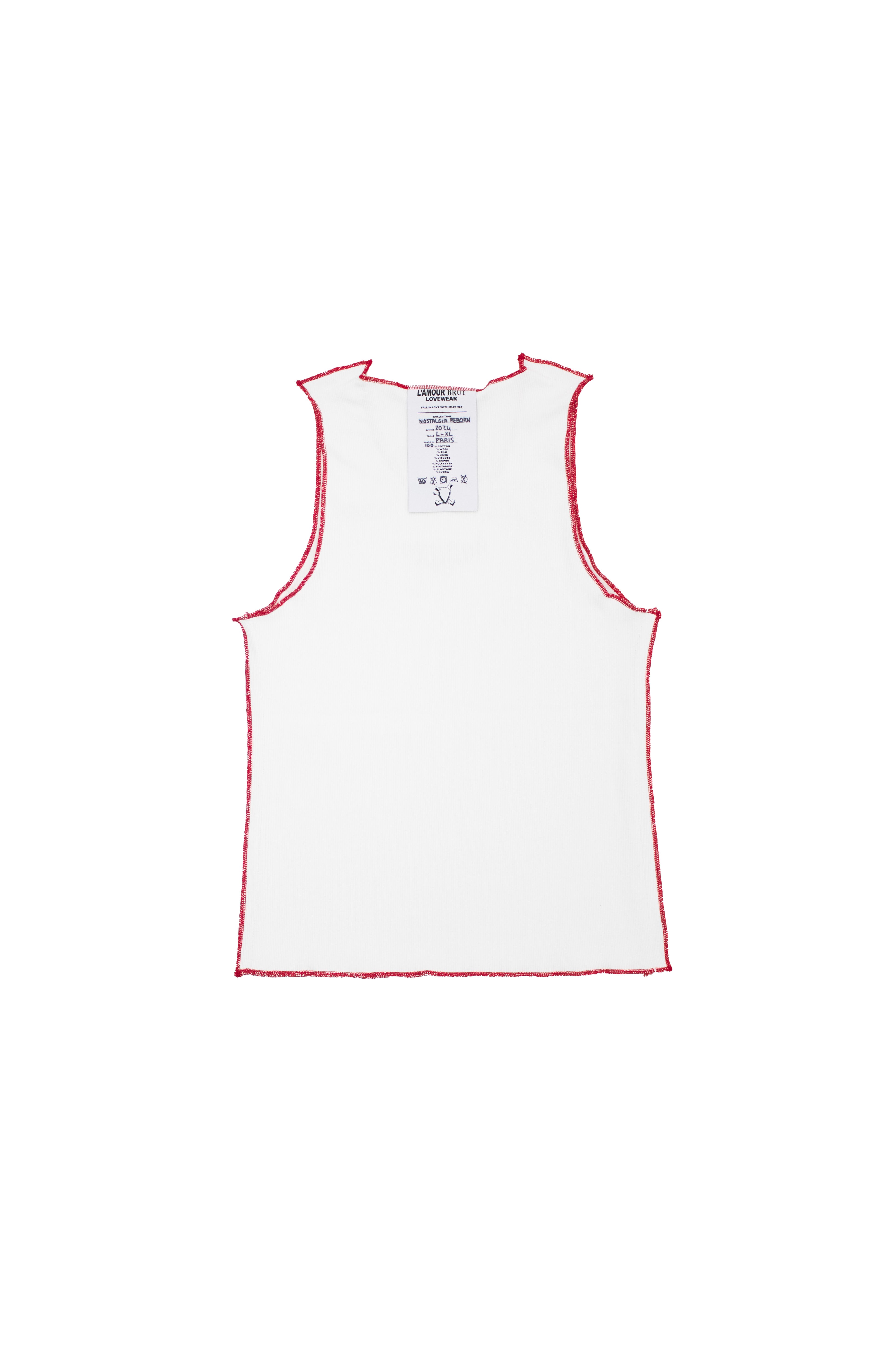 INSIDE-OUT WHITE TANK TOP