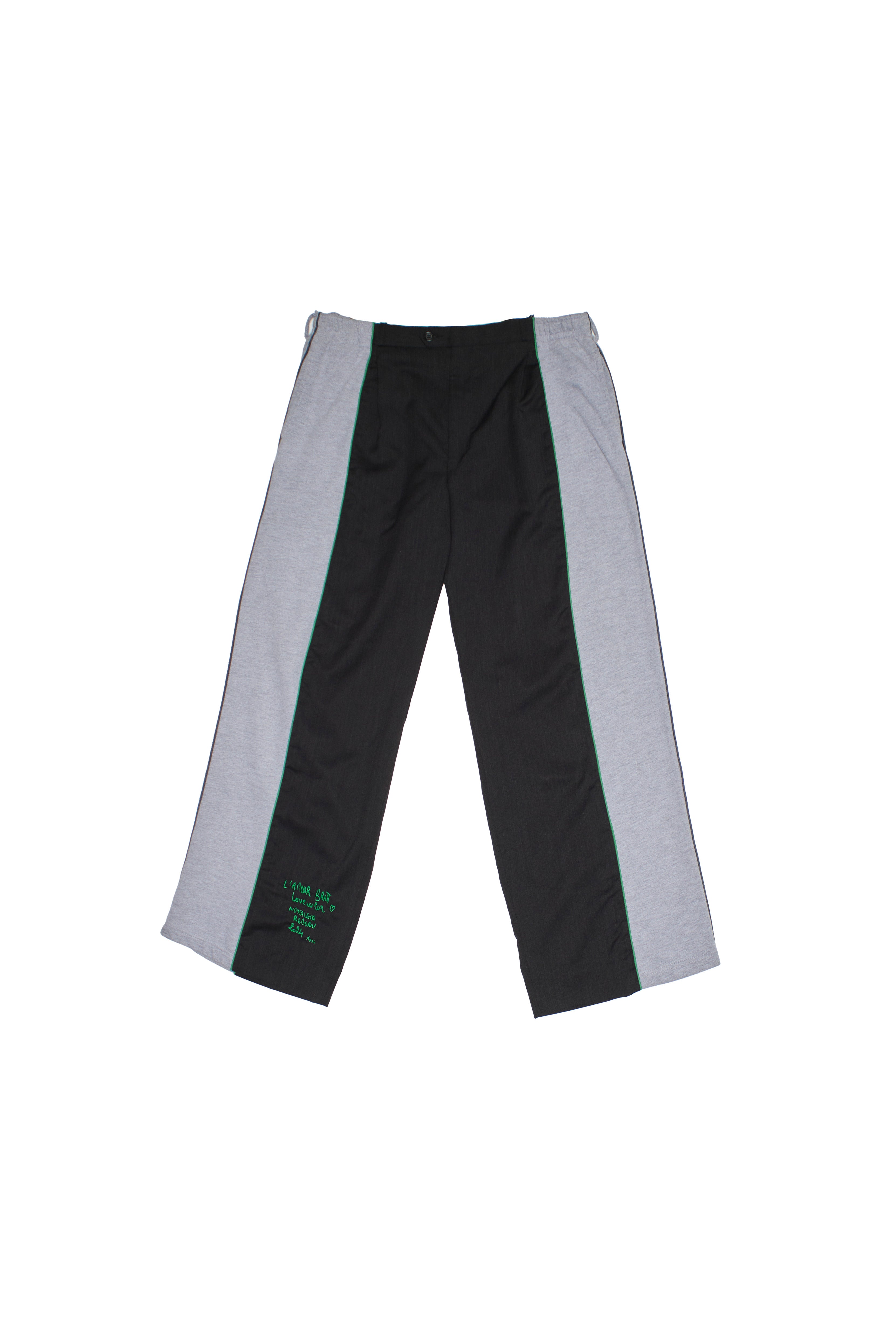 TAILORED JOGGING PANTS HALF-HALF FLEECE