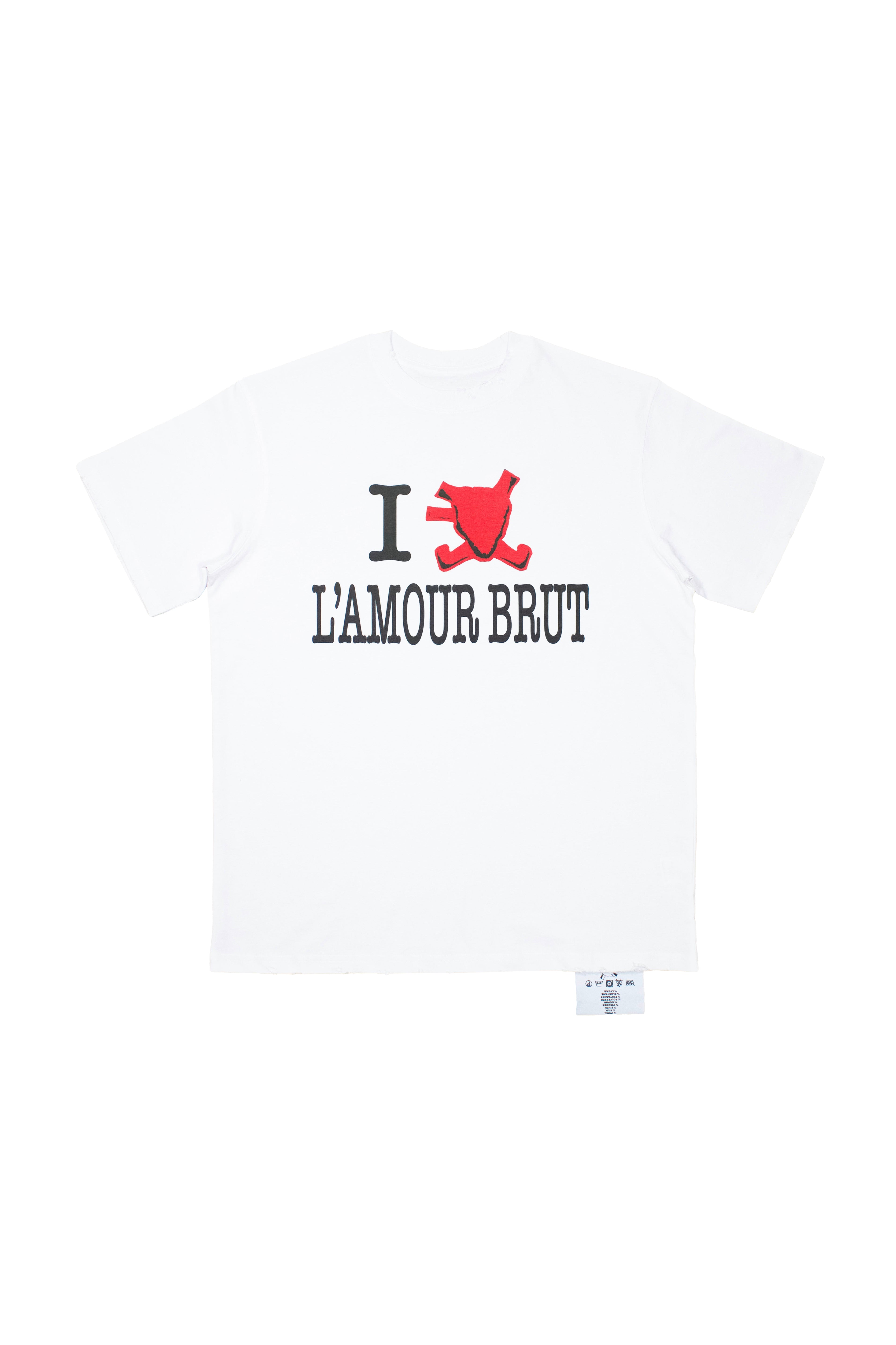 T-SHIRT I LOVE L'AMOUR BRUT